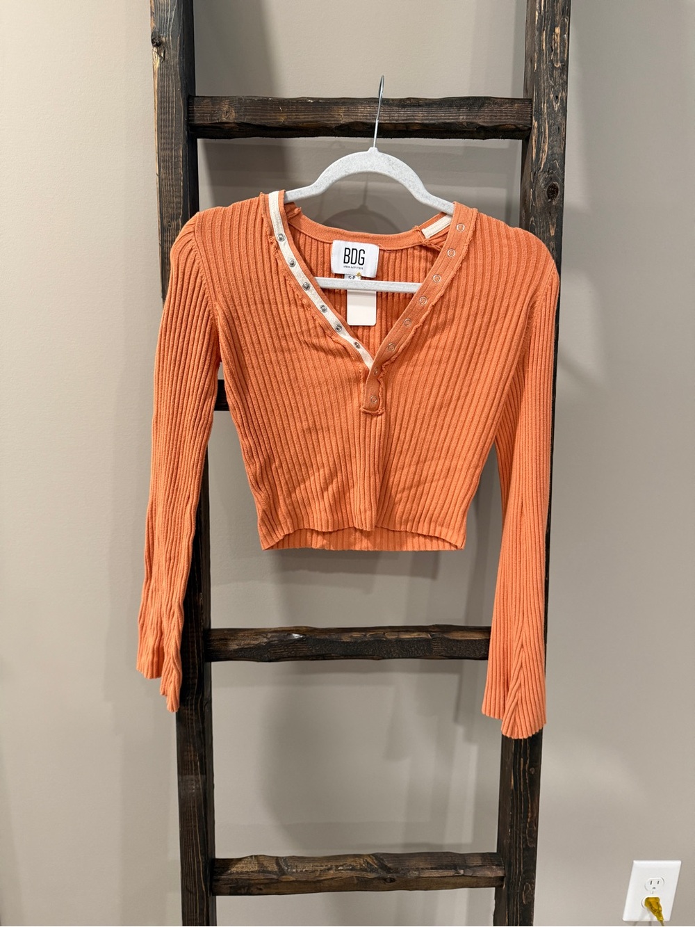 Urban Outfitters BDG Snap Henley Sweater